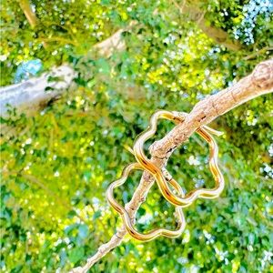 18K Gold plated Flor De Miel Hoops